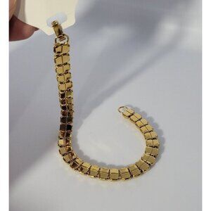 Jewelry Gold Tone Stainless Steel Bracelet.